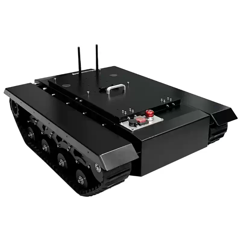 Tööstuslik kummist roomikutega robotšassii universaalne