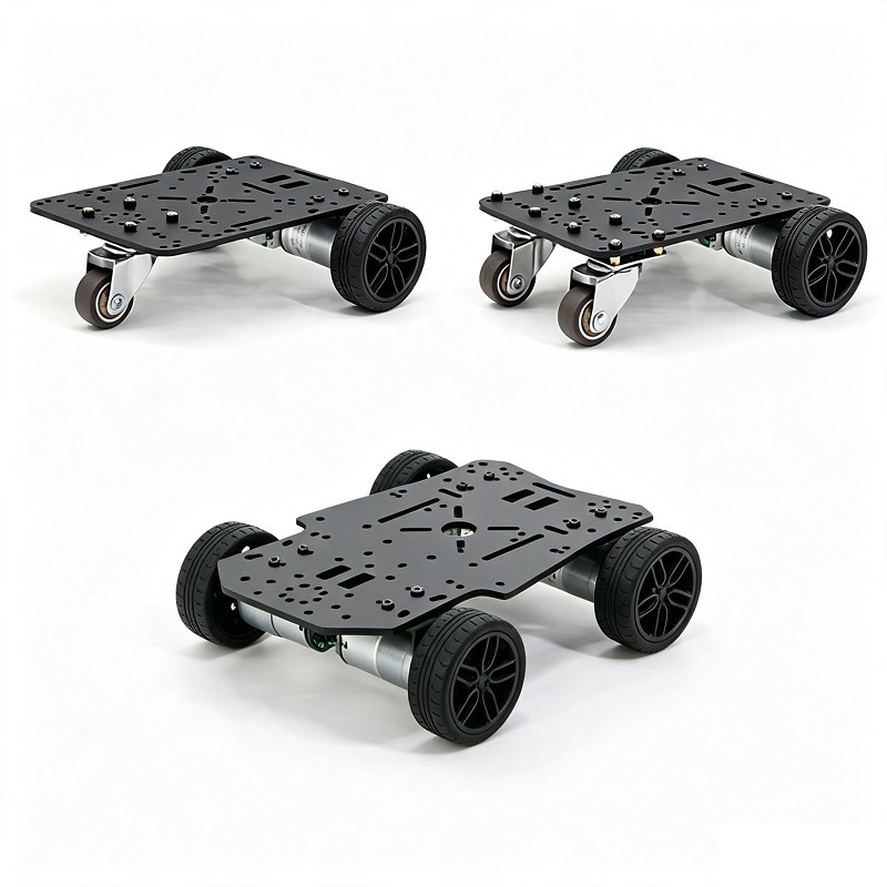 Mini elektriline ratastega roboti šassii 4WD