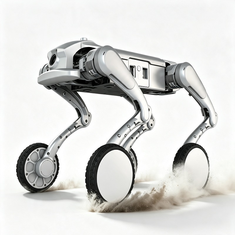 Ratastega neljajalgse robotiga maastikukontrolli robotkoer